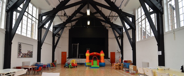 Hall hire with stuff in